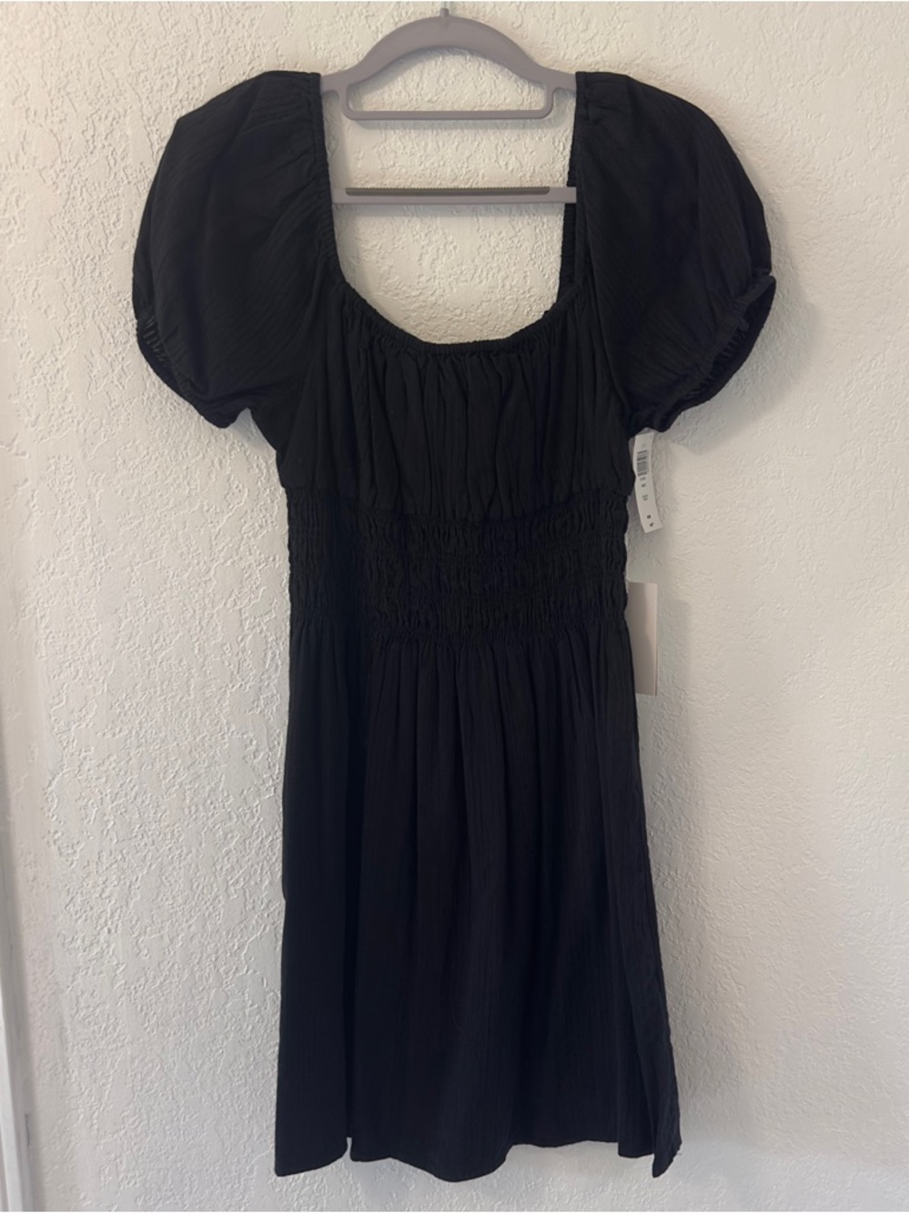 NWT Aritzia Sunday Best Black Kay Puff Sleeve Mini Dress - Picture 5 of 6
